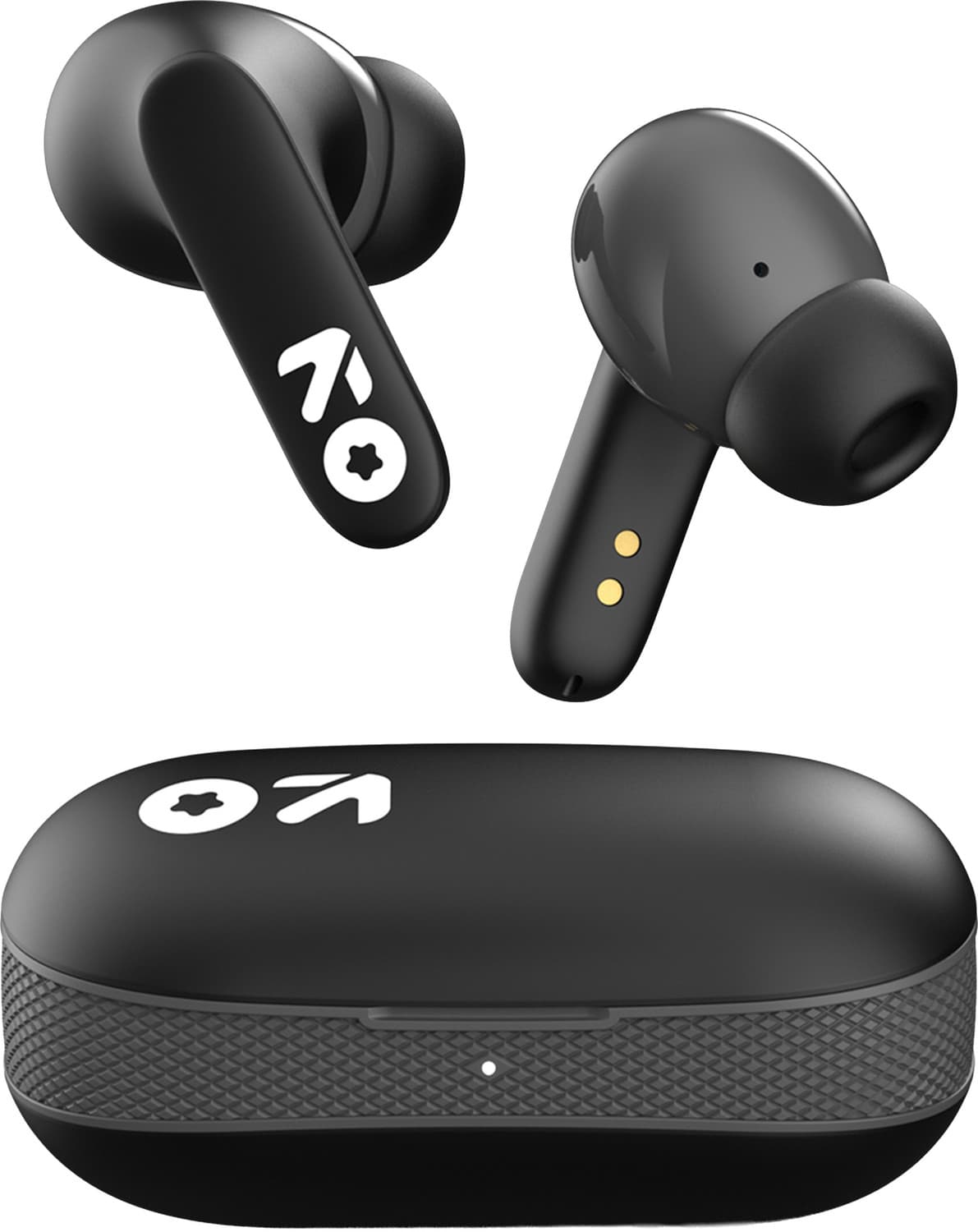 Boult Audio AirBass Y1 TWS Earbuds, 40H Playtime, Fast Charging, Pro+ Calling, Type C, IPX5 Water Resistant, Bluetooth v5.1, Voice Assistant Bluetooth Headset (Black, True Wireless)
