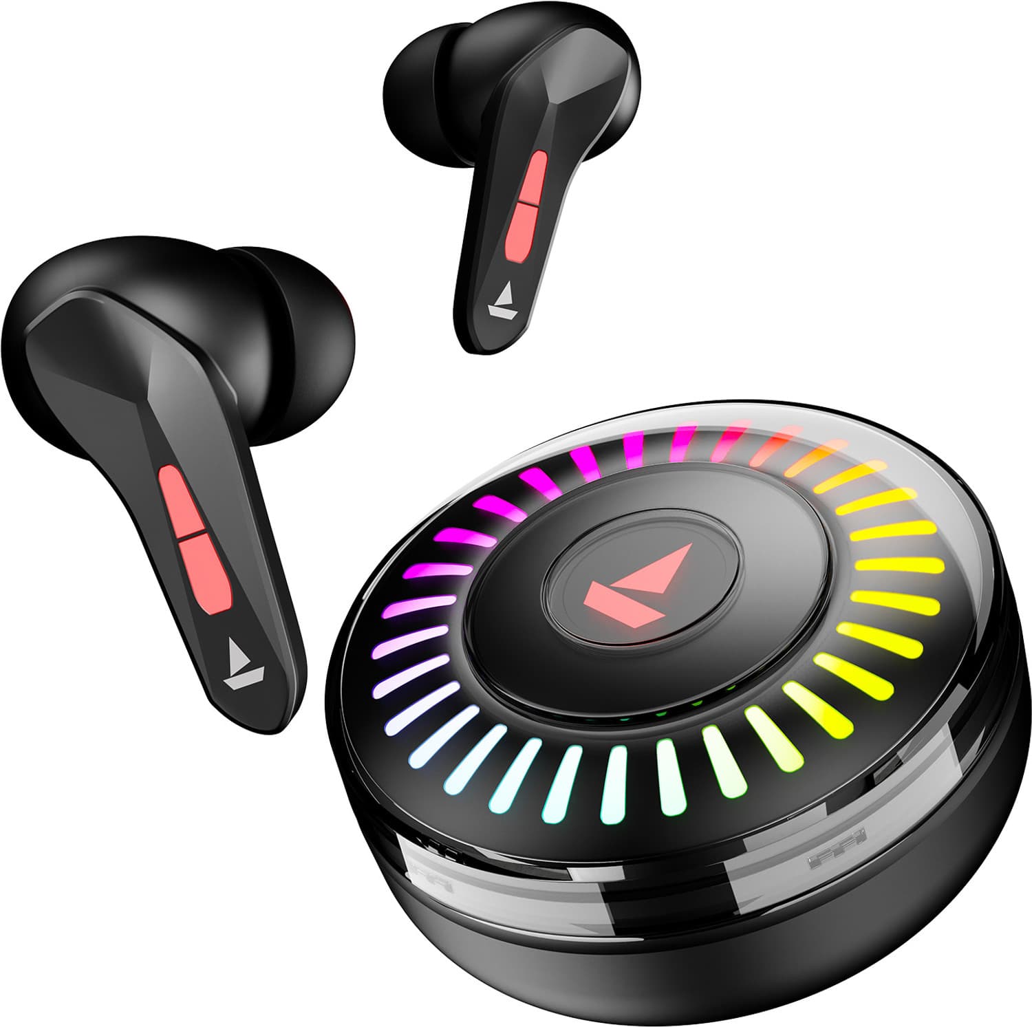 boAt Immortal 201 TWS Earbuds w/ 40 hrs Playtime,40 ms Low Latency BEAST Mode,RGB LED Bluetooth Headset