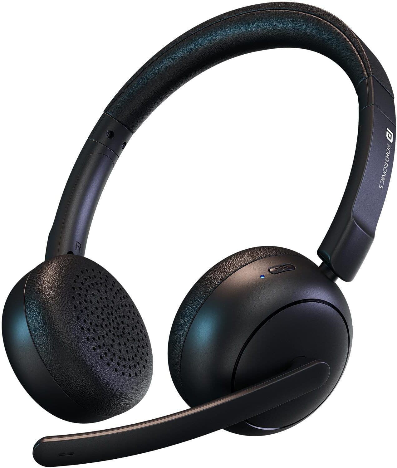 Muffs A3 On ear Headphone,Inbuilt Flexible Boom Mic,Dual ENC Technology,50 Hrs Bluetooth Headset (Black, On the Ear)