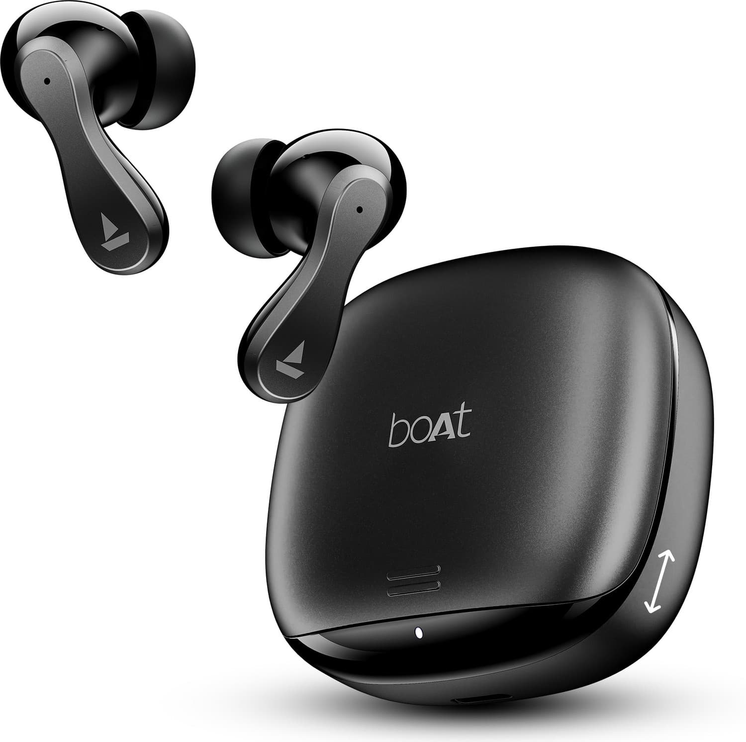 boAt Airdopes 313, Glide Shell, ENx Tech, 75 Hrs Battery, ASAP Charge, App Support Bluetooth