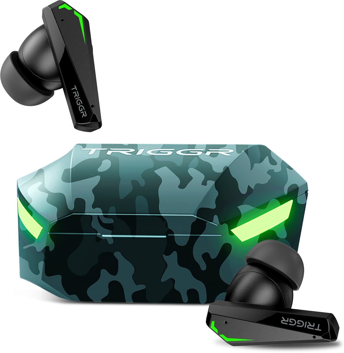 TRIGGR Kraken X2 Quad Mic ENC, 40 Hr Battery, Rapid Pair, 40ms Low Latency Gaming, v5.3 Bluetooth Headset