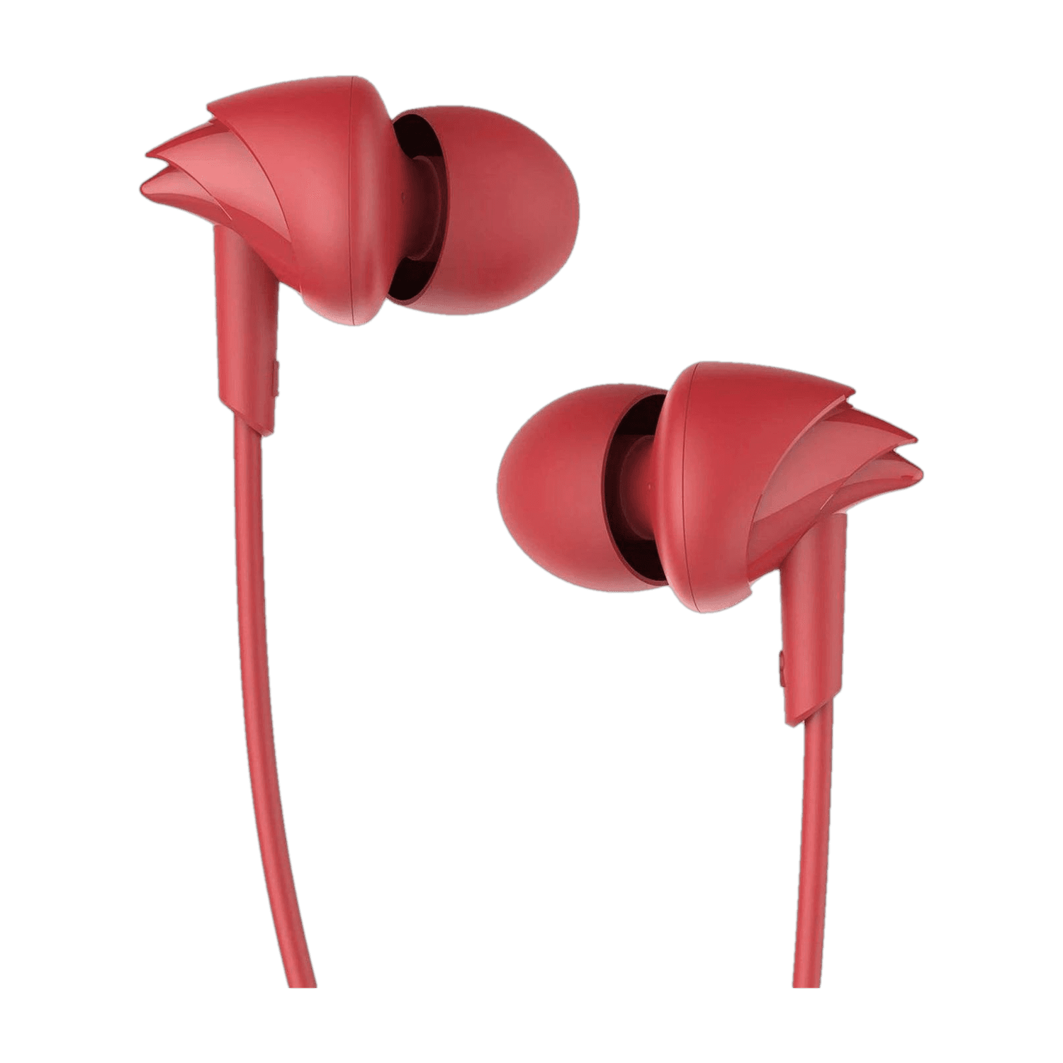 boAt BassHeads 100 Wired Headset (Furious Red, In the Ear)