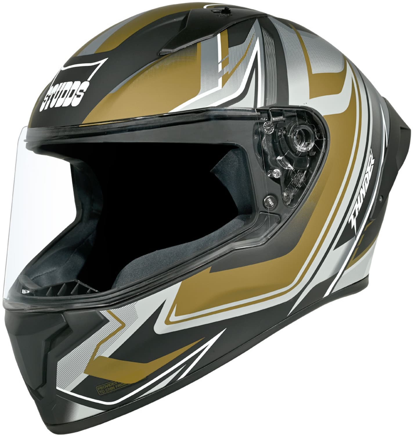 studds thunder flash full face isi dot certified helmet spoiler clear visor motorbike