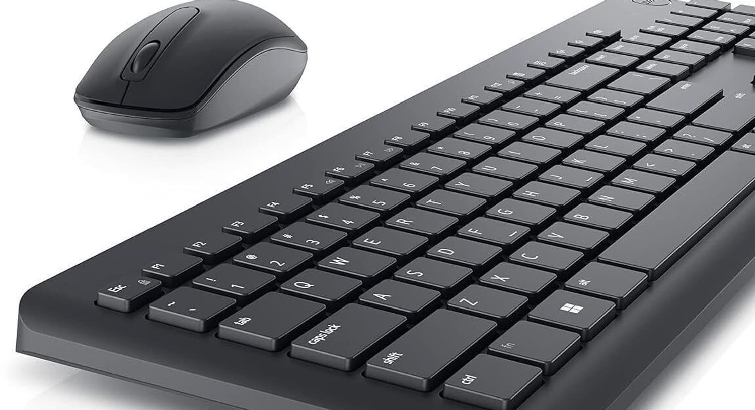 DELL KM3322W Keyboard & Mouse Combo, Anti-fade & Spill-resistant Keys_001 Wireless Standard Laptop Keyboard Compatible with Laptop, Mac (Black)