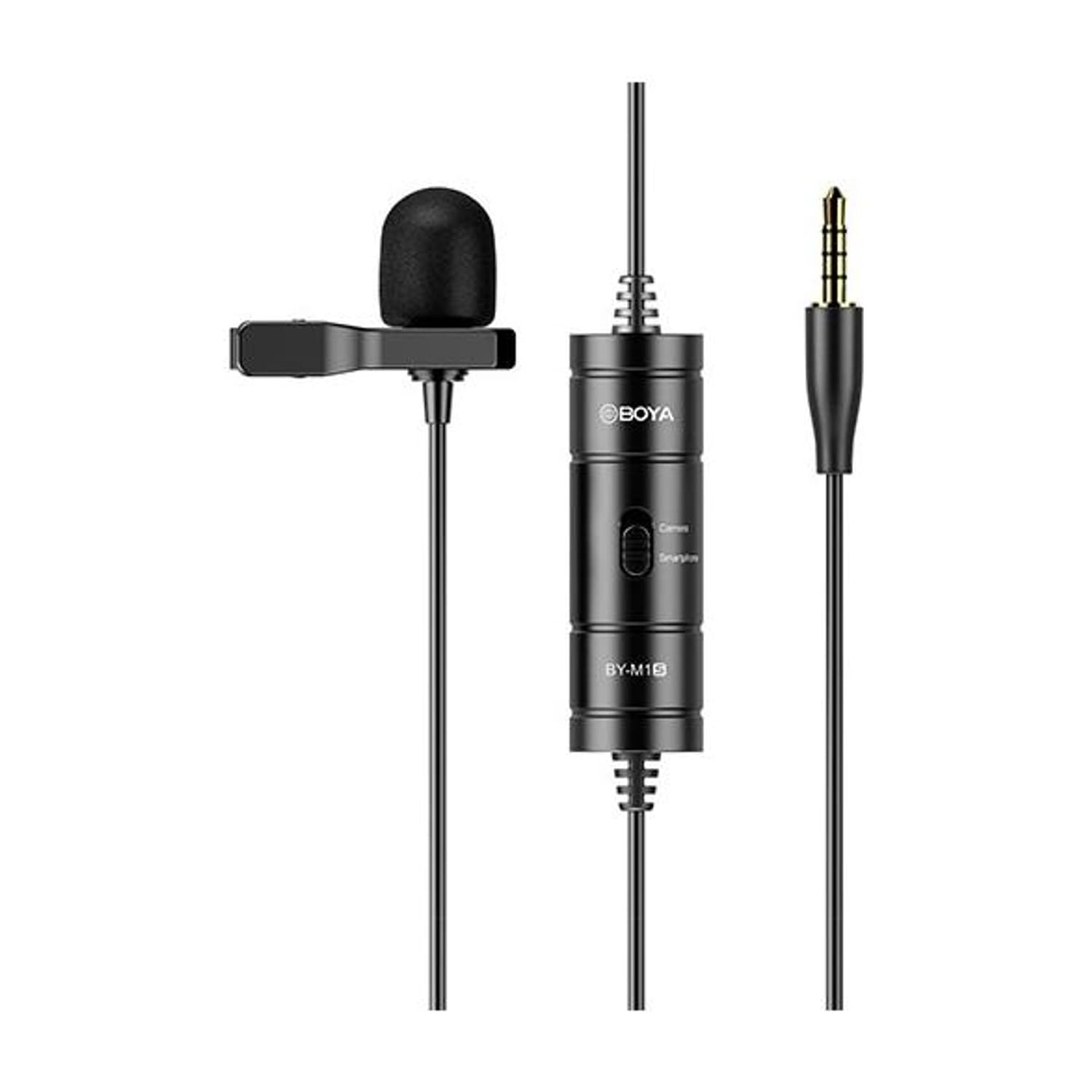 BOYA BY-M1S Professional Universal Plug and Play Lavalier for Cameras and Mobile Microphone
