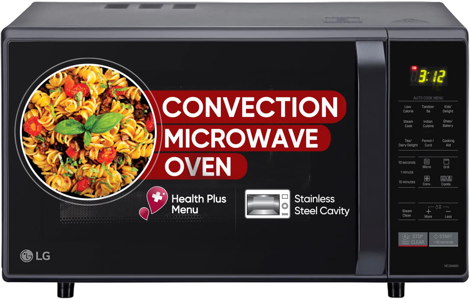 LG 28 L Microwave Oven (MC2846BV, Black)