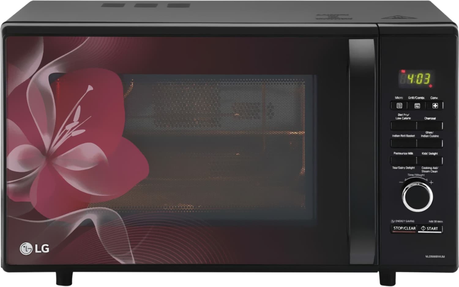 LG 28 L Convection Microwave Oven (MJ2886BWUM.DBKQILN, Black)