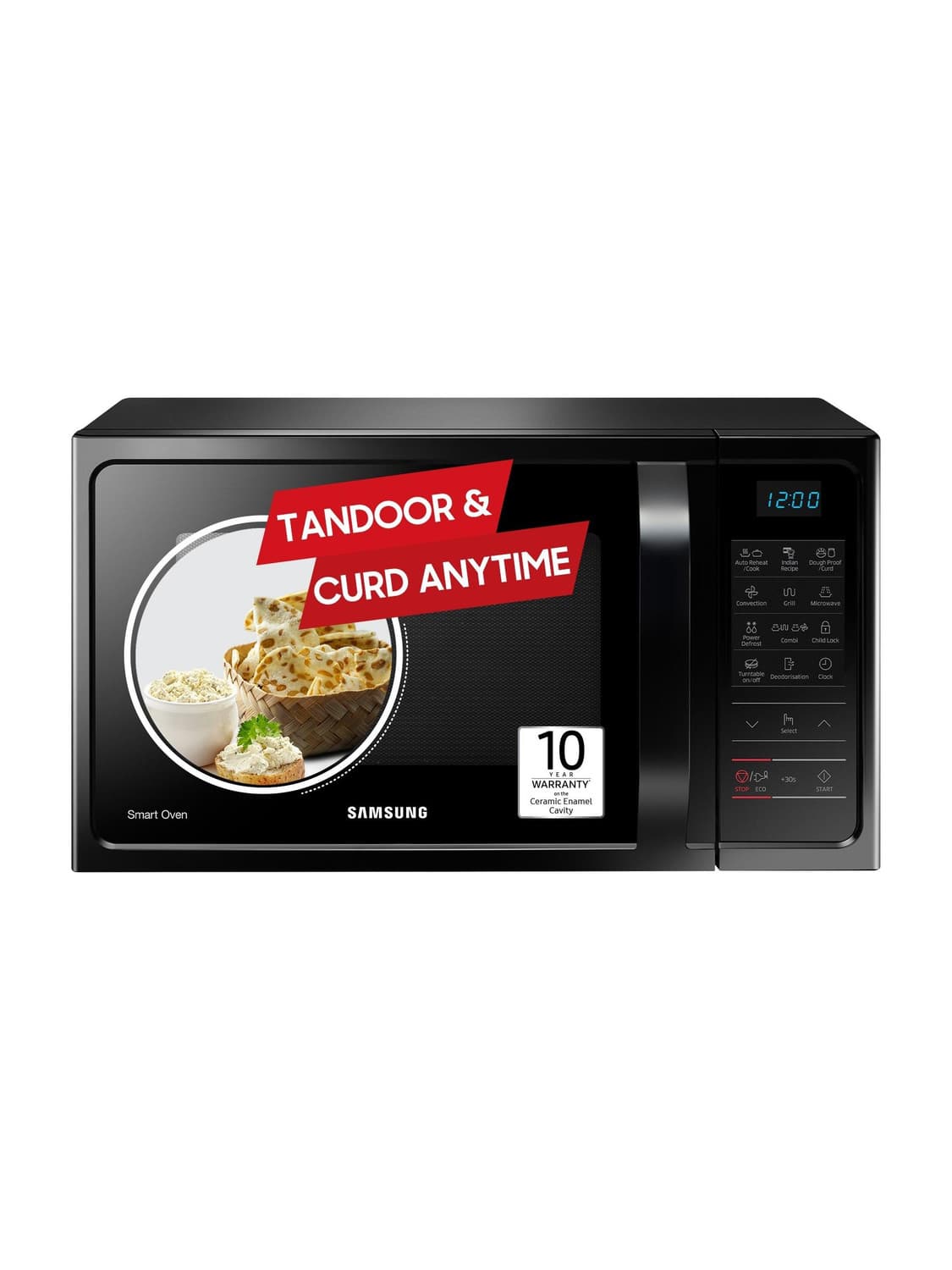 SAMSUNG 28 L Convection & Grill Microwave Oven (MC28A5013AK, Black)