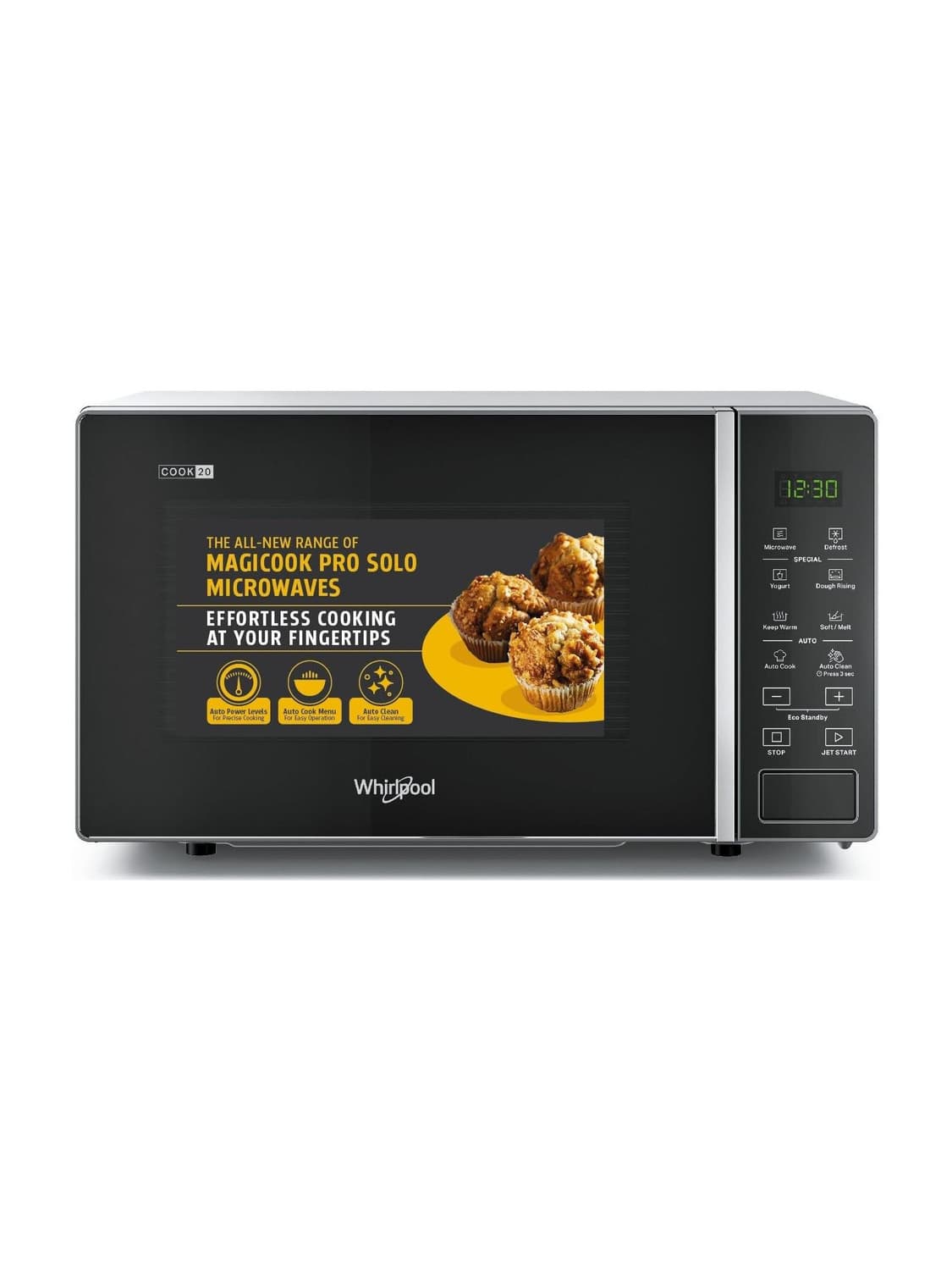 Whirlpool 20 L Solo Microwave Oven (MAGICOOK PRO 20SE black, Black)