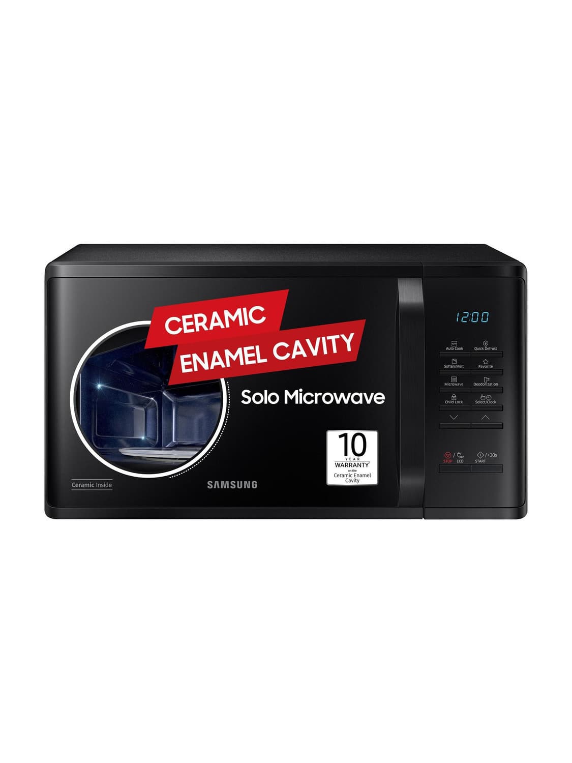 SAMSUNG 23 L Solo Microwave Oven (MS23A3513AK, BLACK)