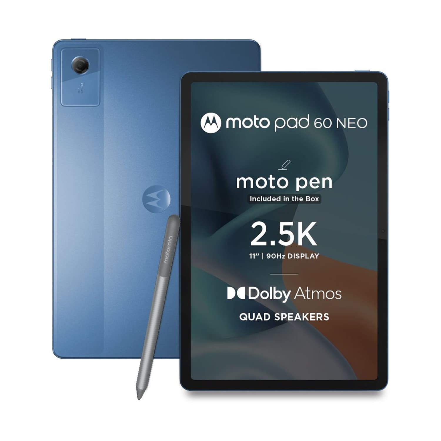 MOTOROLA Pad 60 Neo 4 GB RAM 128 GB ROM 11 inch with Wi-Fi Only MediaTek Dimensity 6300 Tablet (Malibu Blue)