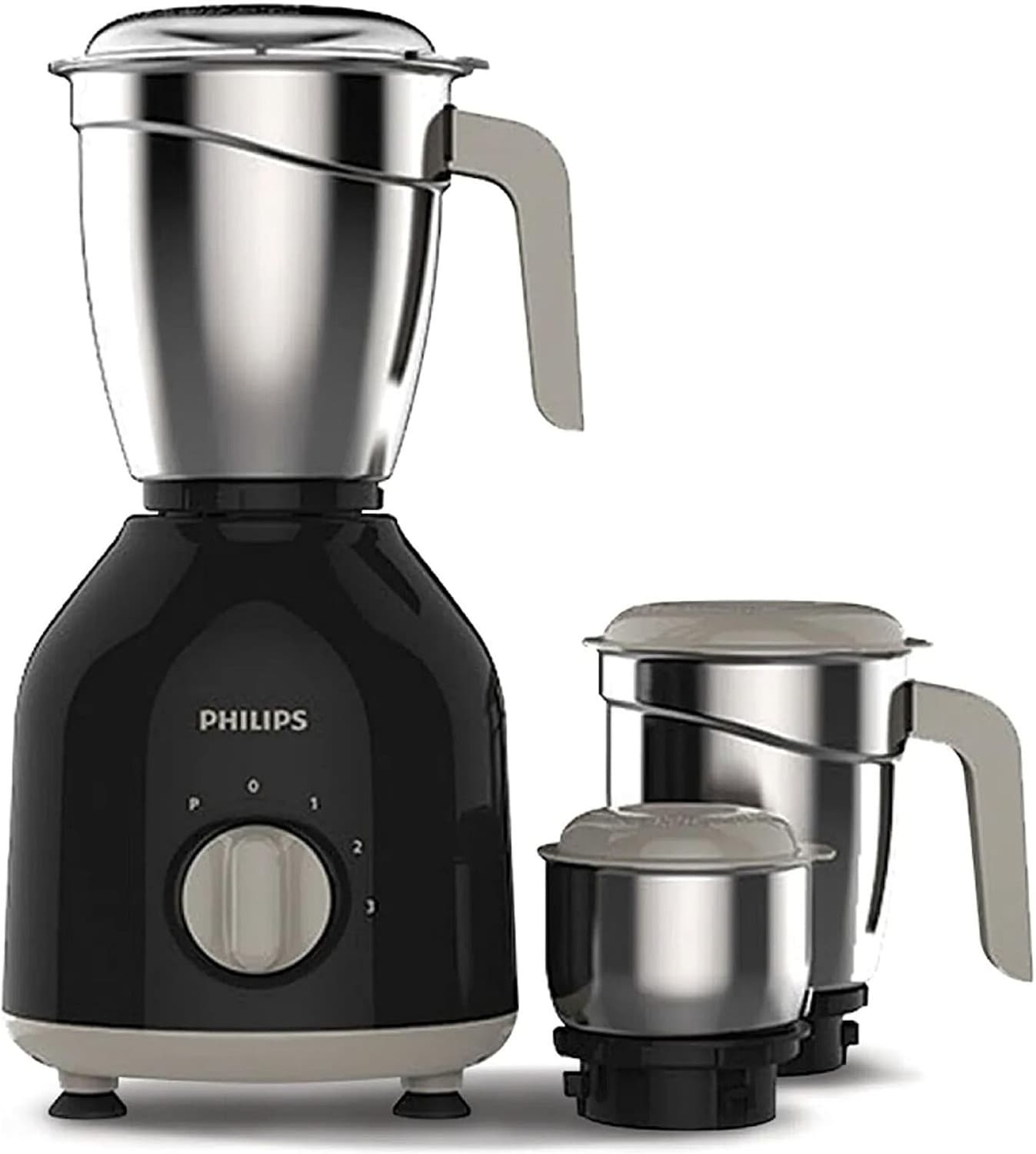 PHILIPS by Phlips HL7756/00 Daily Collection 750 W Mixer Grinder (3 Jars, Black)