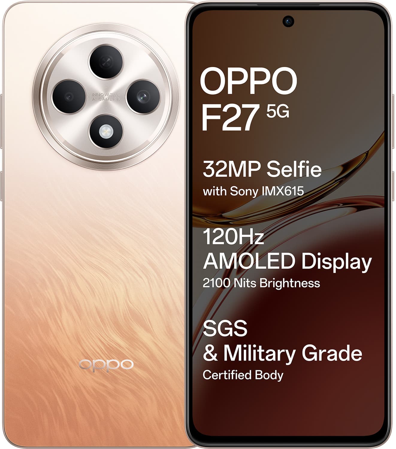 OPPO F27 5G (Amber Orange, 256 GB)