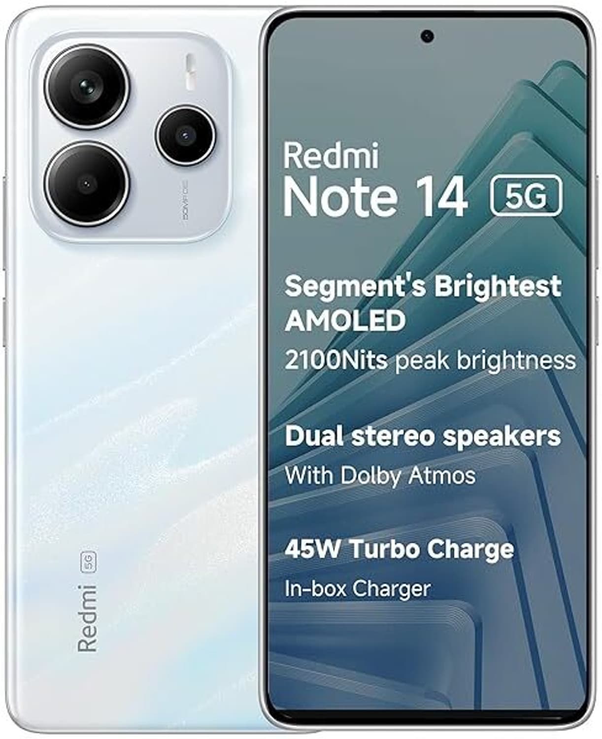 REDMI Note 14 5G (Mystique White, 128 GB)