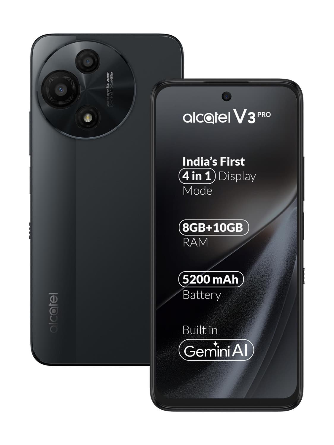 Alcatel V3 Pro 5G (Metallic Grey, 256 GB)