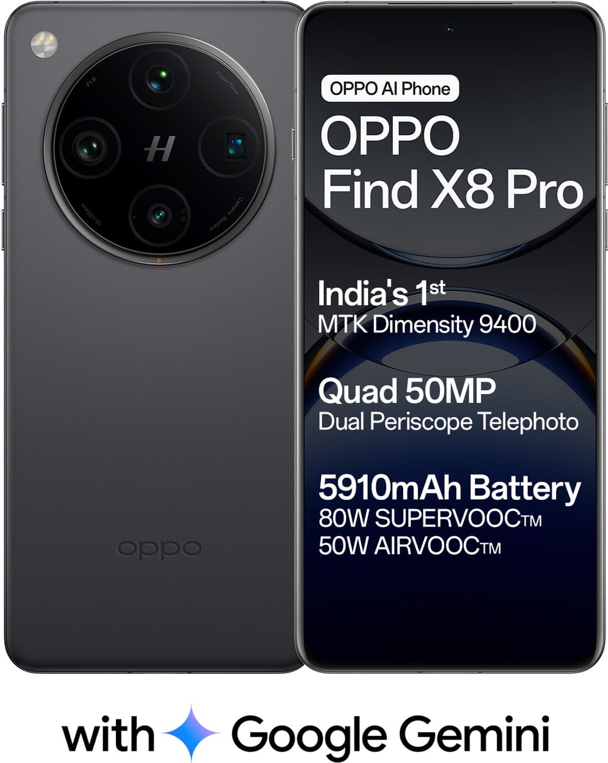 OPPO Find X8 Pro 5G (Space Black, 512 GB)