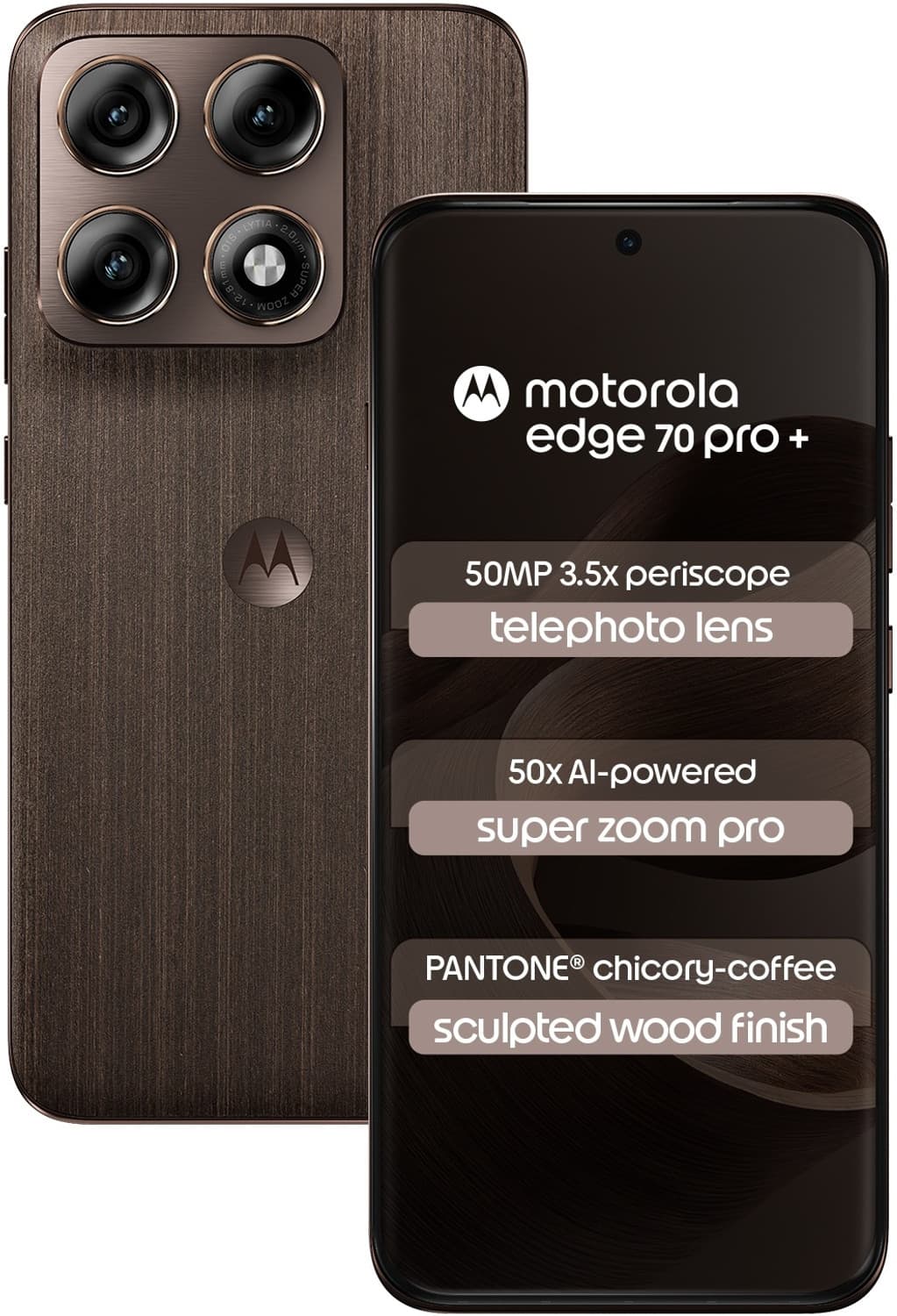 Edge 70 Pro+ (PANTONE Chicory Coffee, 256 GB) (12 GB RAM)