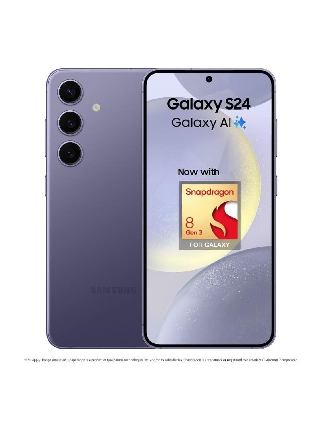 Samsung Galaxy S24 5G Snapdragon (Cobalt Violet, 256 GB)