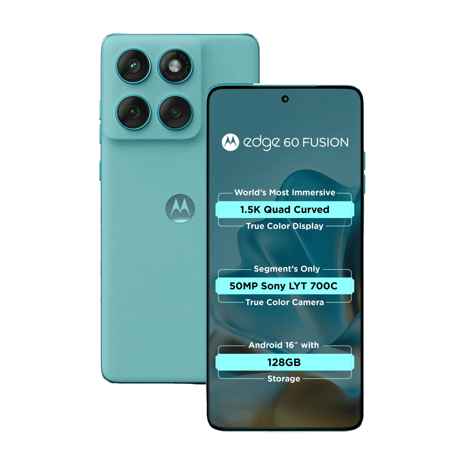 MOTOROLA Edge 60 Fusion (PANTONE Amazonite, 128 GB)