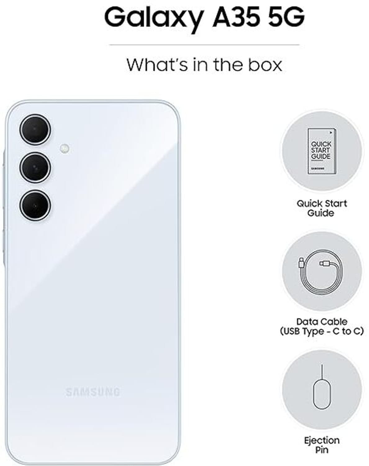 Galaxy A35 (Light Blue, 128 GB) (8 GB RAM)