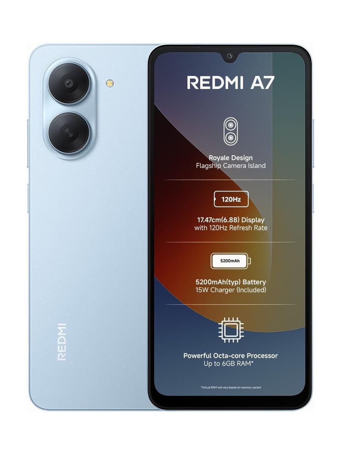 redmi a7 sky blue 64 gb