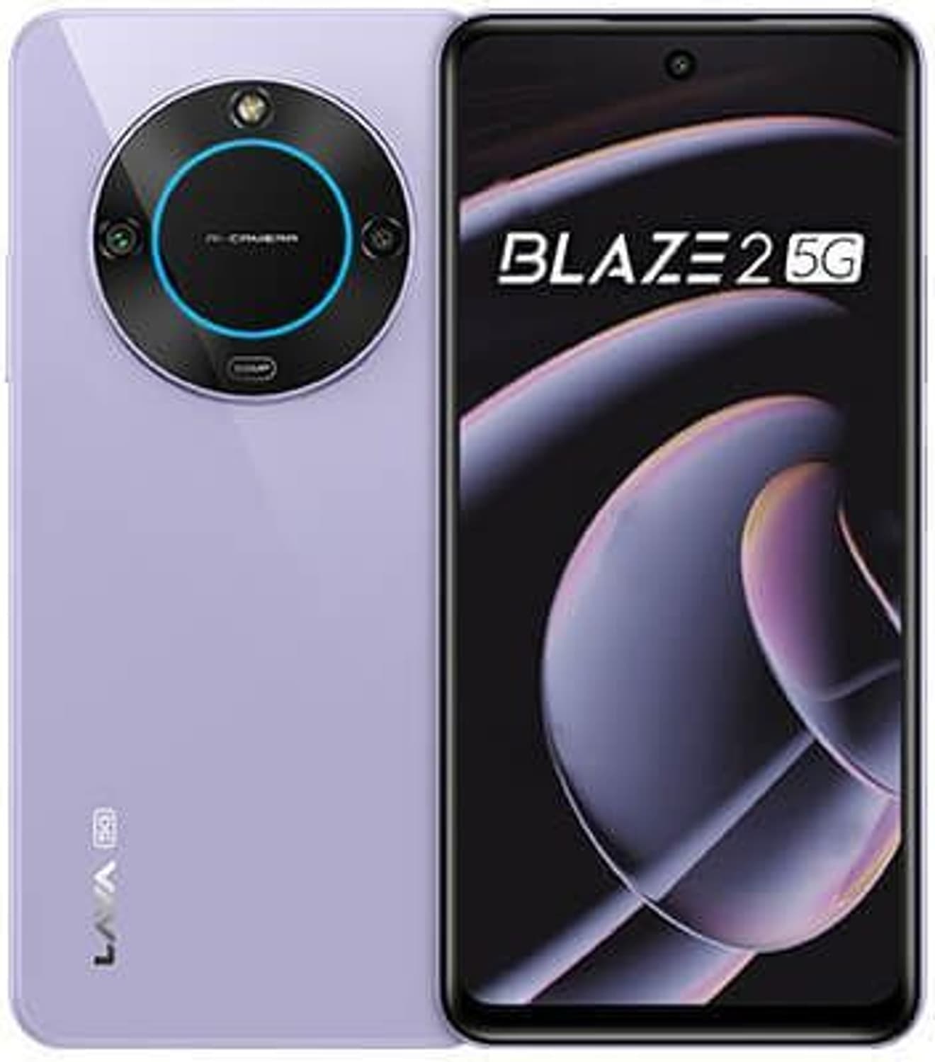 LAVA Blaze 2 5G (Glass Lavender, 64 GB)