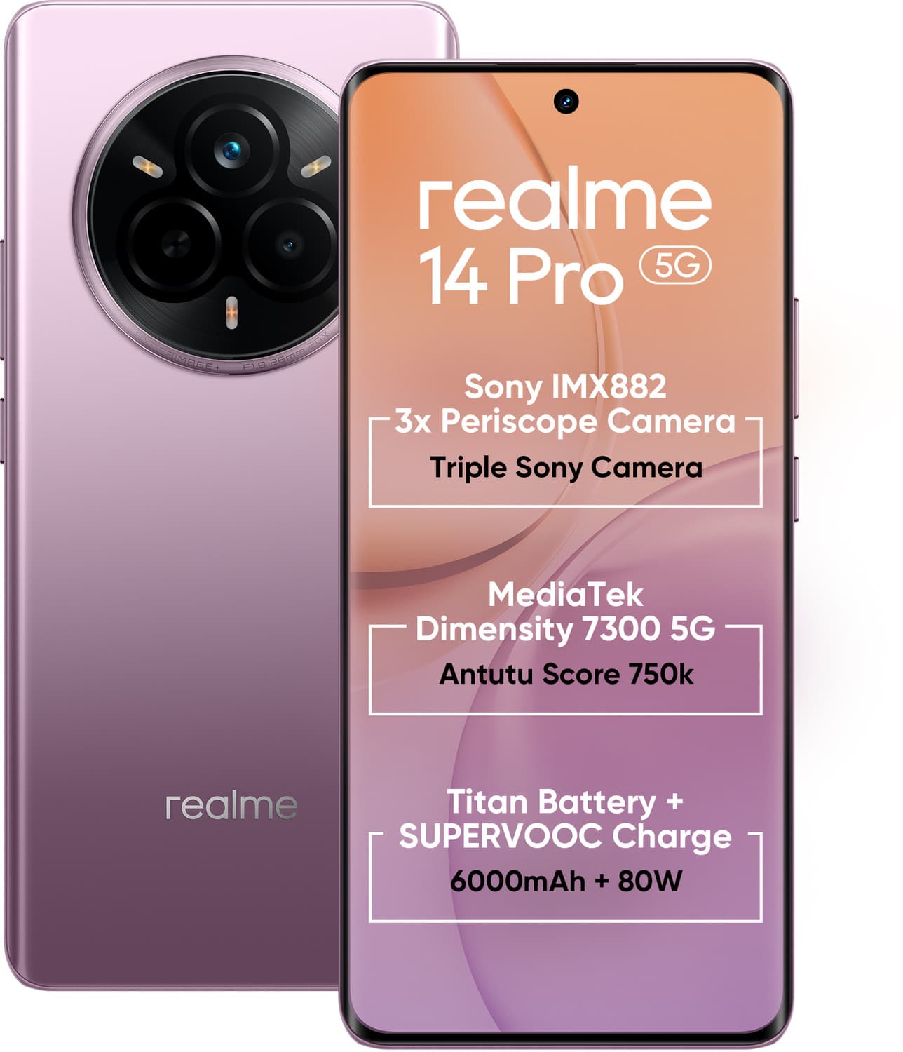 realme 14 Pro 5G (Jaipur Pink, 256 GB)