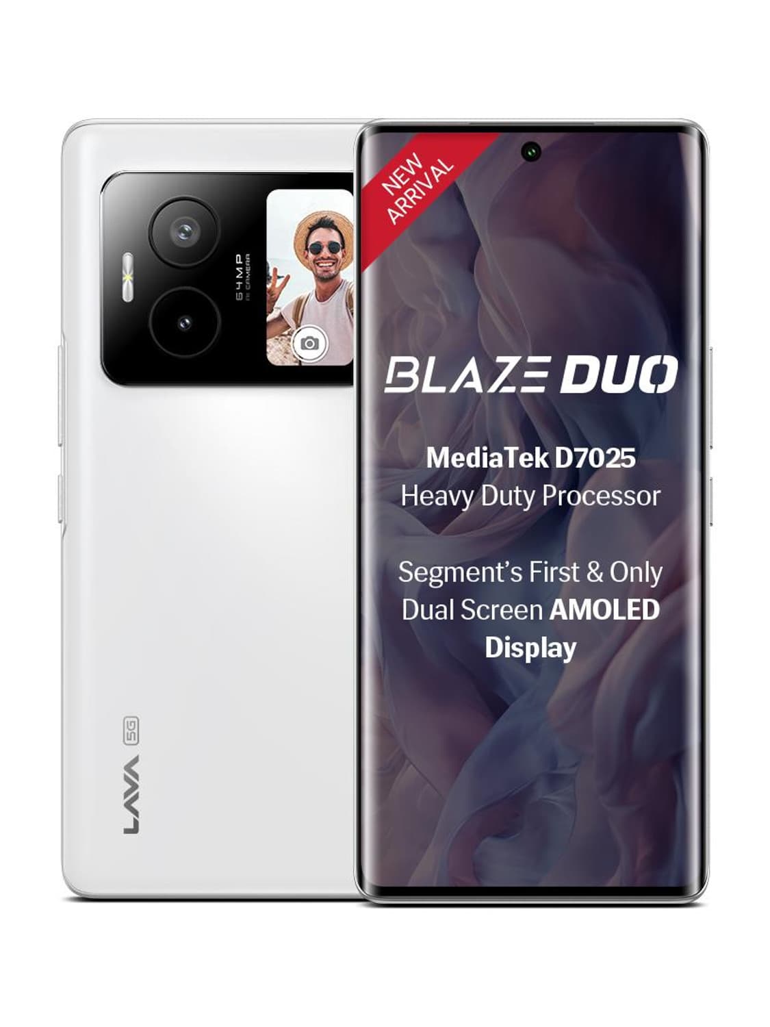 LAVA Blaze Duo (Arctic White, 128 GB)