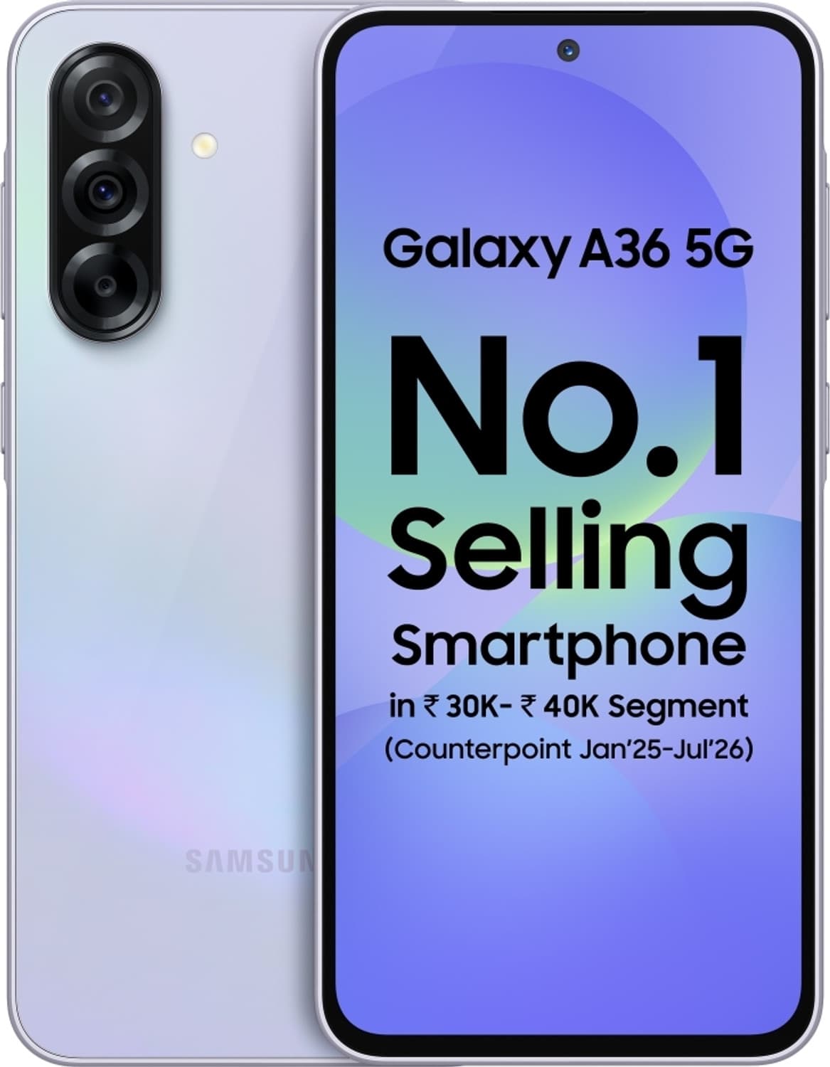 SAMSUNG Galaxy A36 5G (Awesome Lavender, 256 GB)