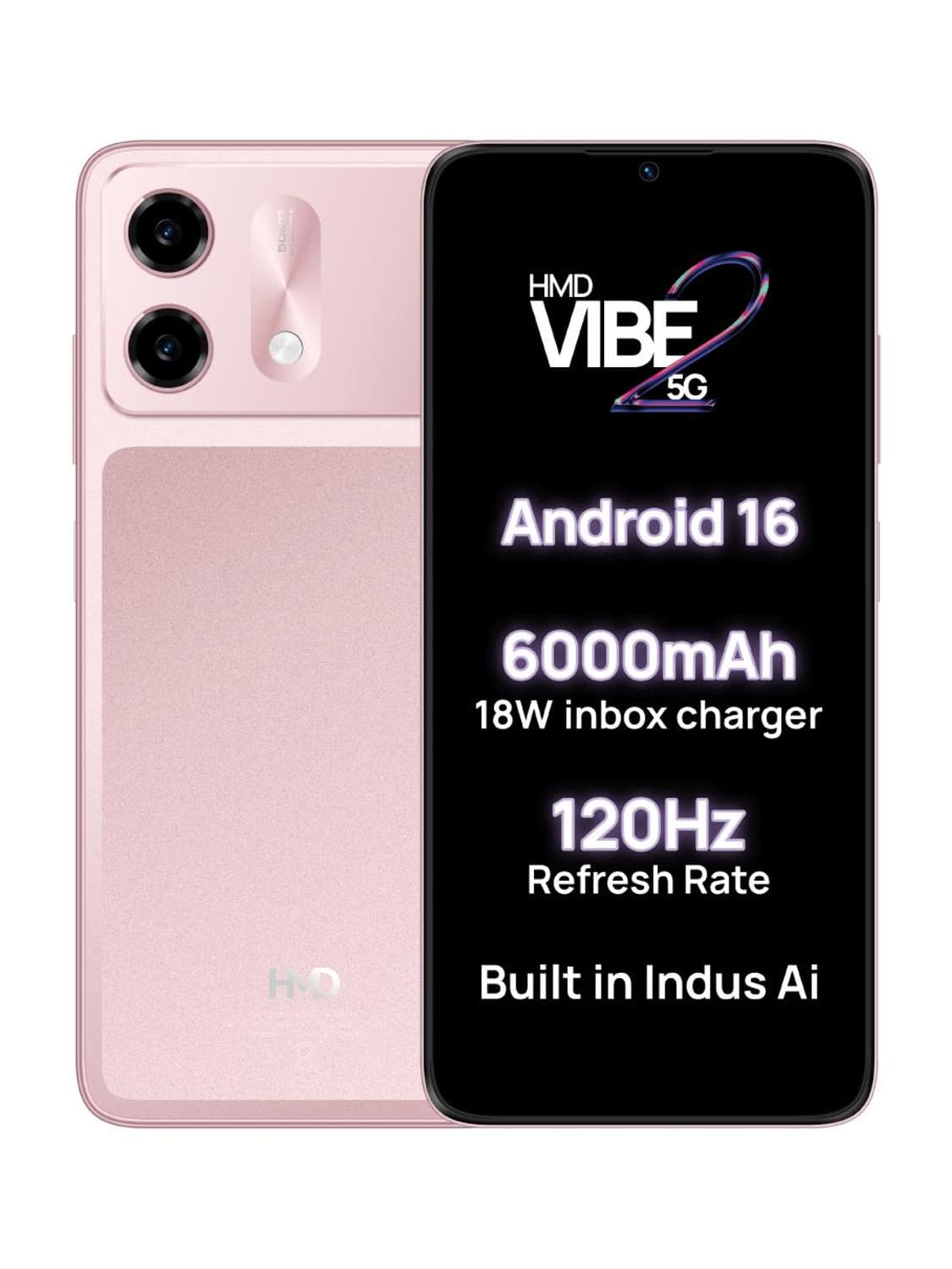 Vibe2 5G (Peach Pink, 128 GB) (4 GB RAM)