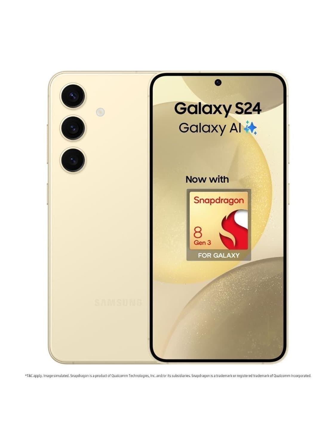 Samsung Galaxy S24 5G Snapdragon (Amber Yellow, 128 GB)