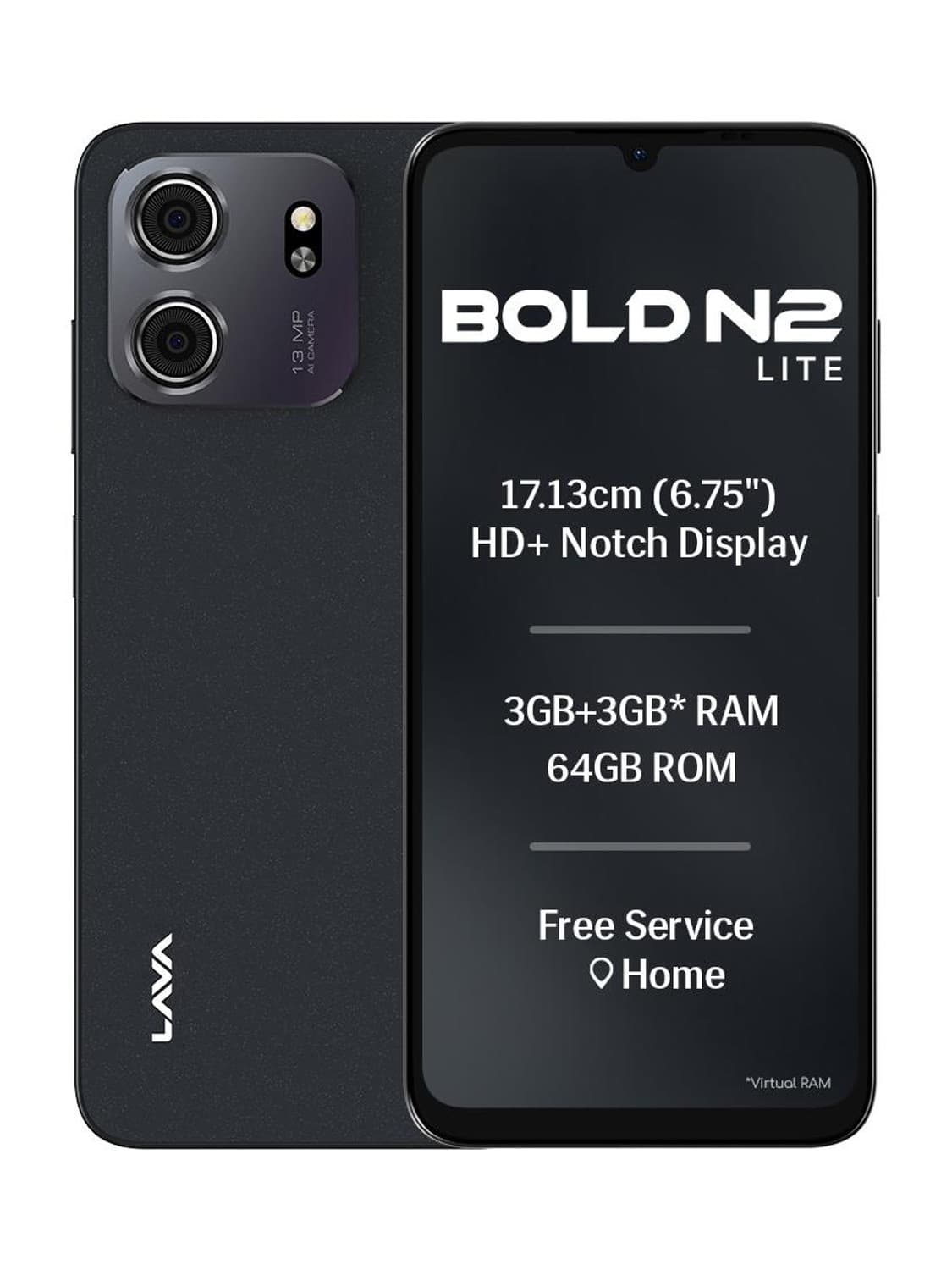 Bold N2 Lite (Nilgiri Blue, 64 GB) (3 GB RAM)
