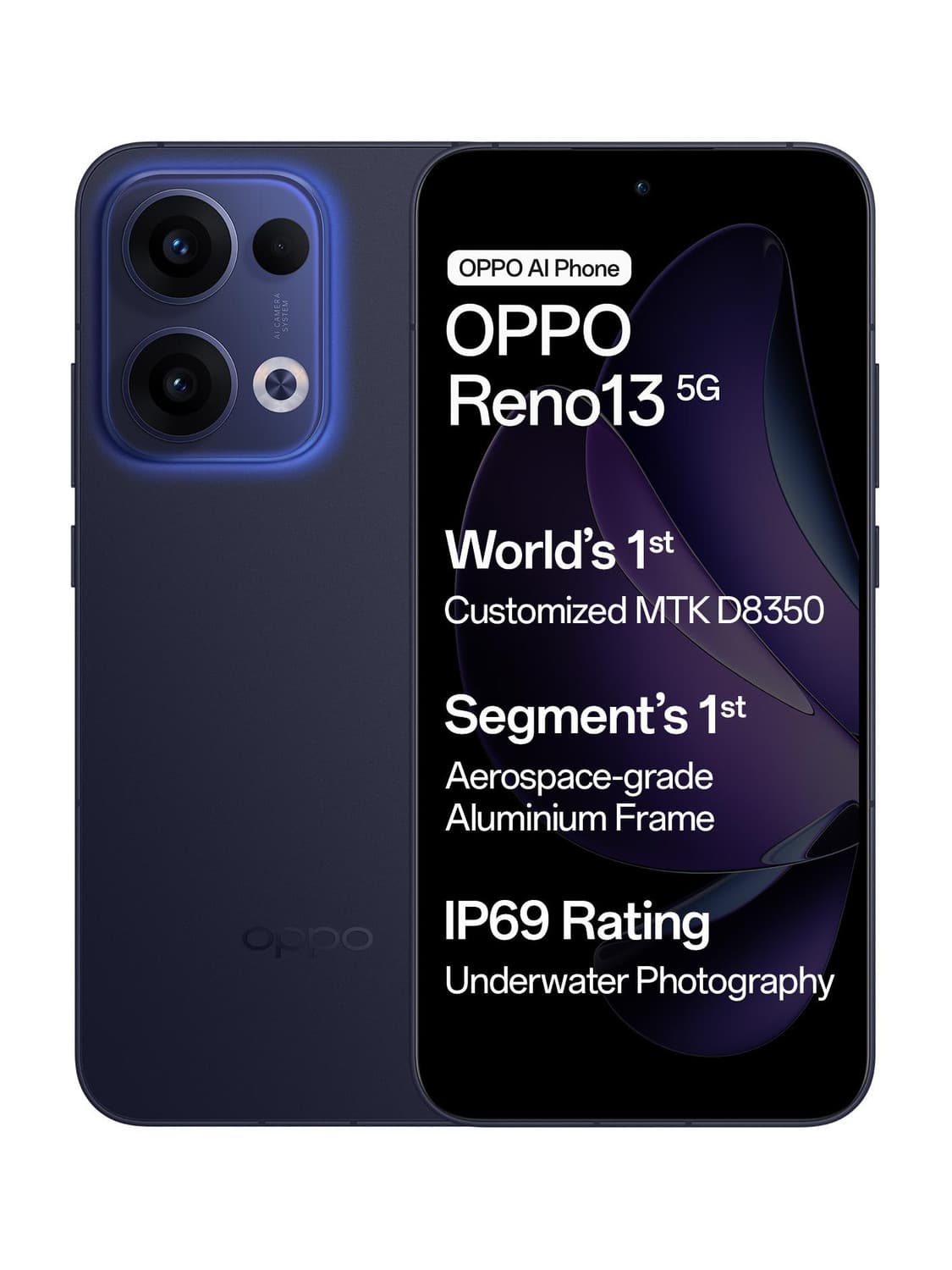 OPPO Reno13 5G (Luminous Blue, 256 GB)