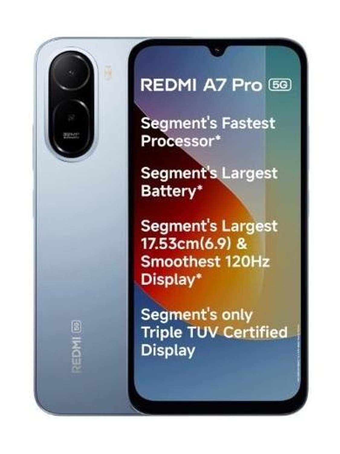 A7 Pro 5G (Mist Blue, 128 GB) (4 GB RAM)