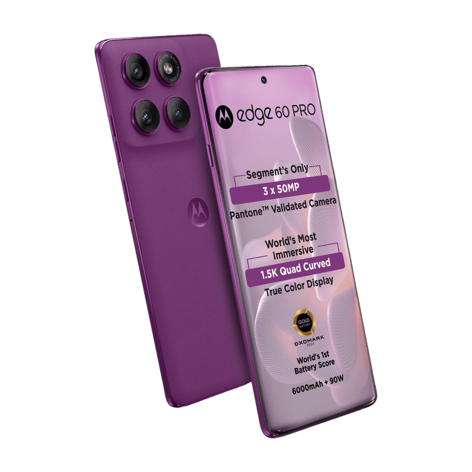 MOTOROLA Edge 60 Pro (Pantone Sparkling Grape, 512 GB)