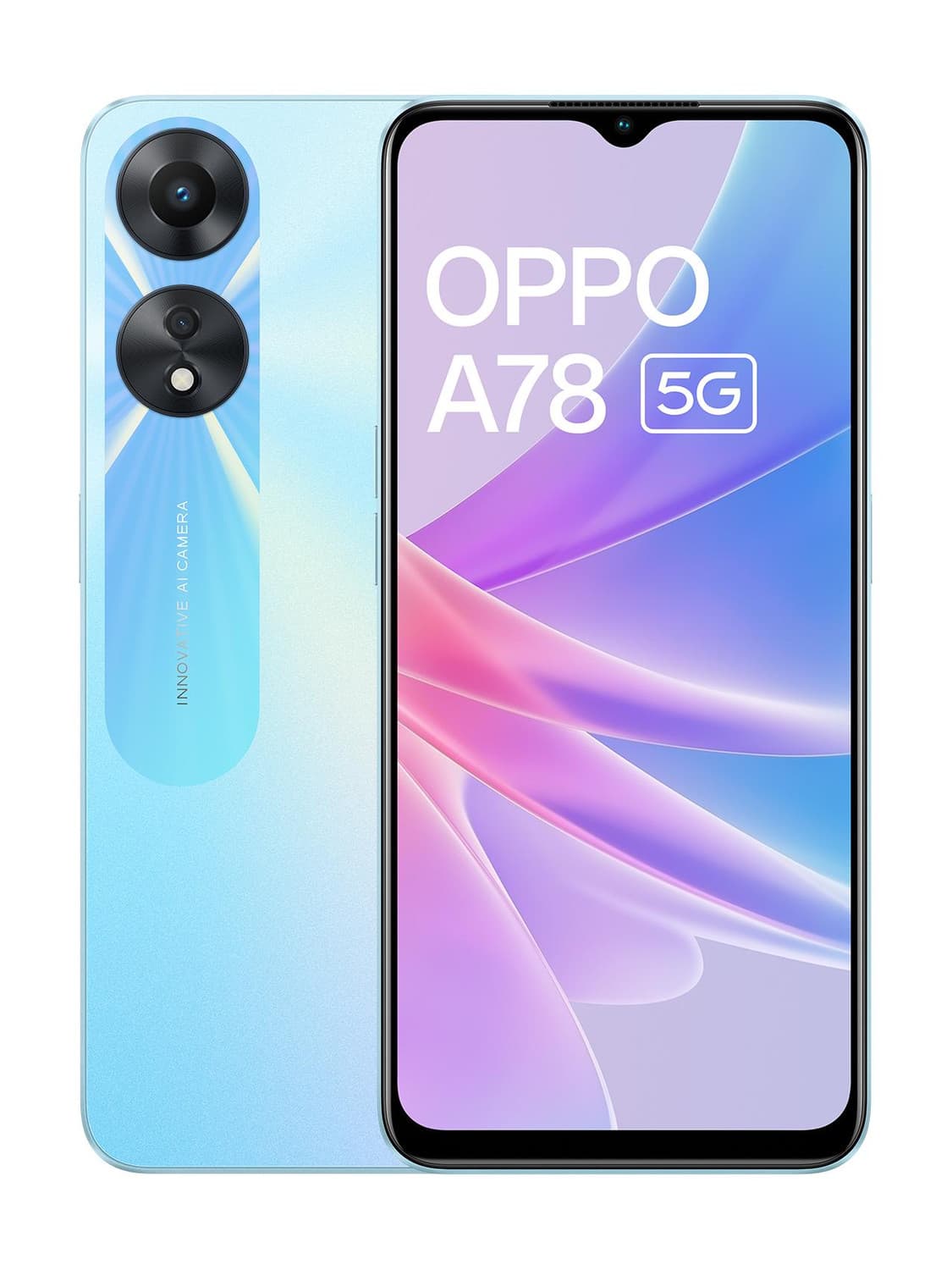 OPPO A78 5G (Glowing Blue, 128 GB)