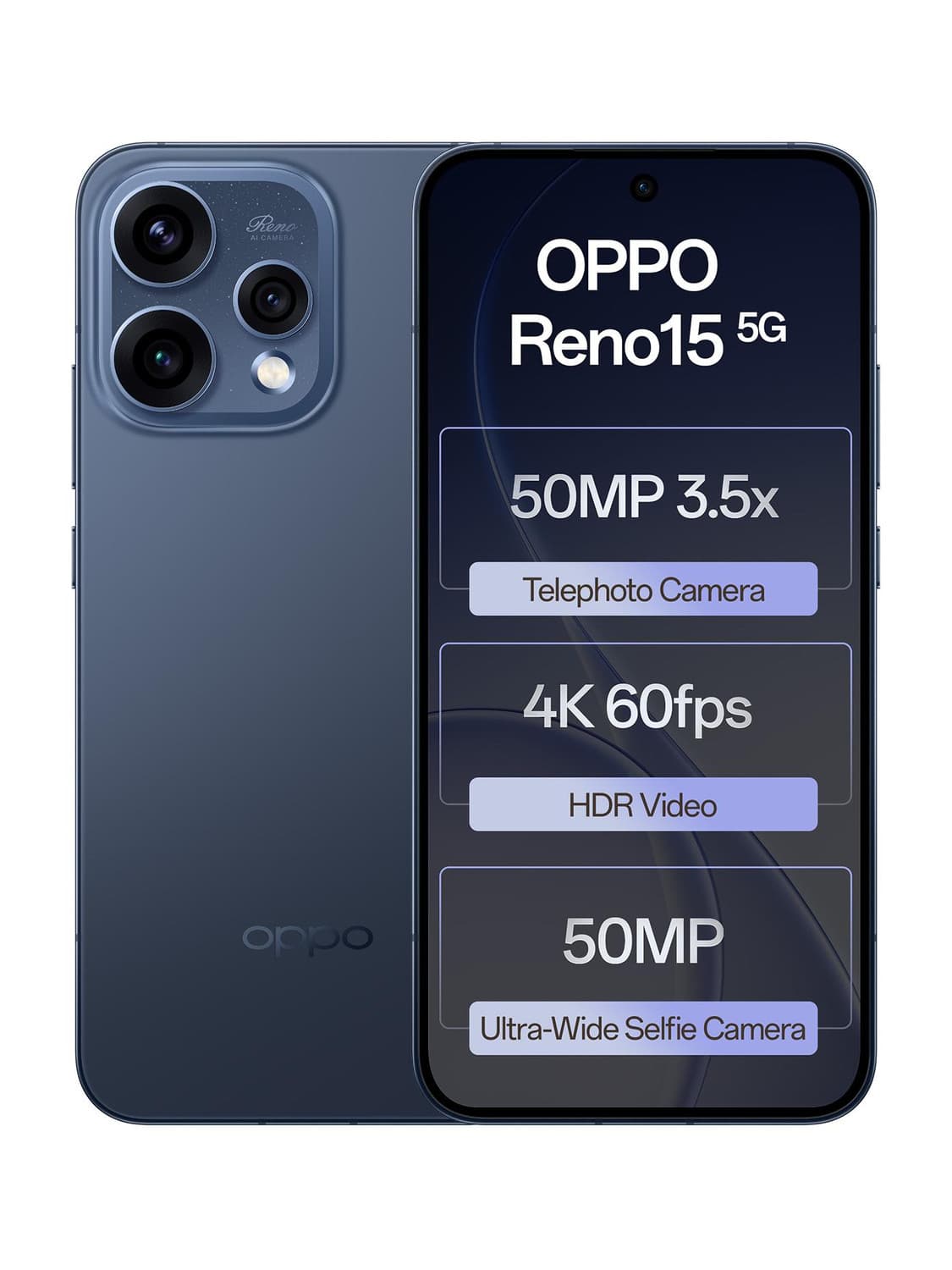 OPPO Reno15 5G (Twilight Blue, 256 GB)