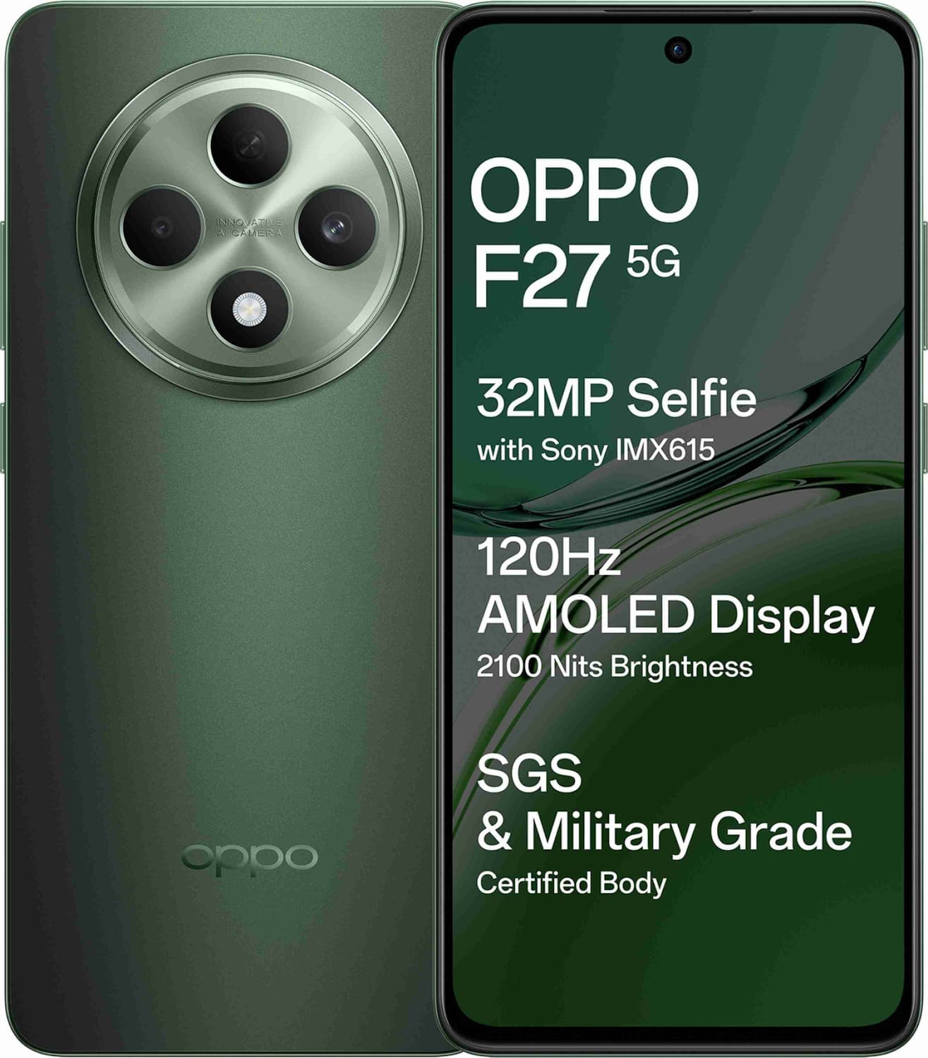 OPPO F27 5G (Emerald Green, 256 GB)