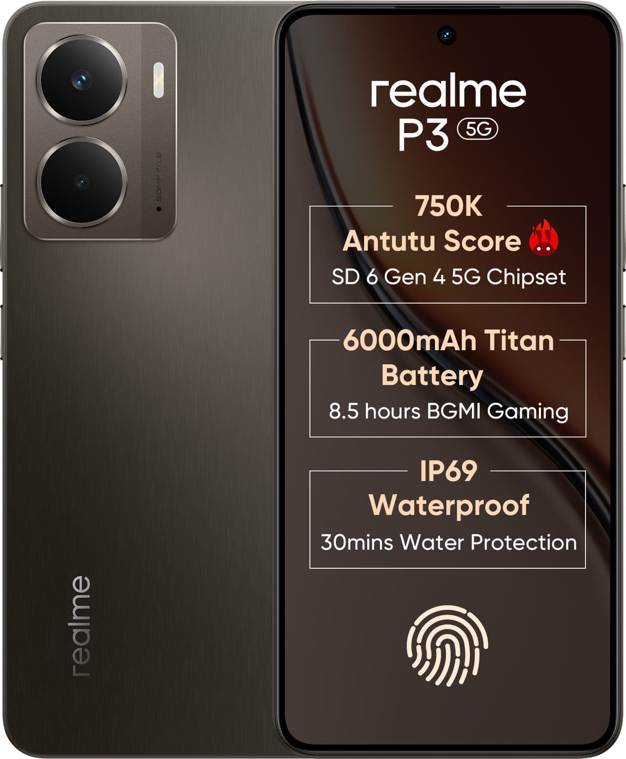 realme P3 5G (Comet Grey, 256 GB)