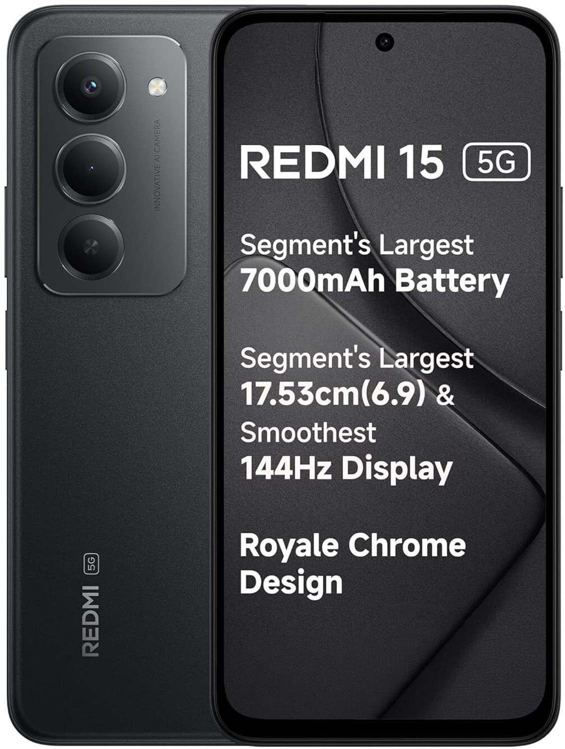 REDMI 15 5G (Midnight Black, 256 GB)