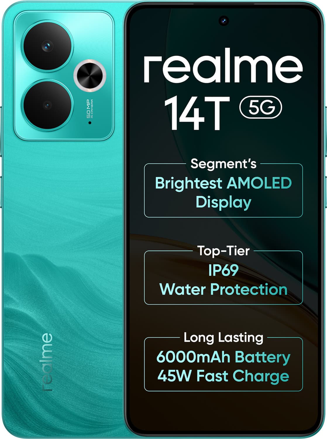 realme 14T 5G (Surf Green, 256 GB)