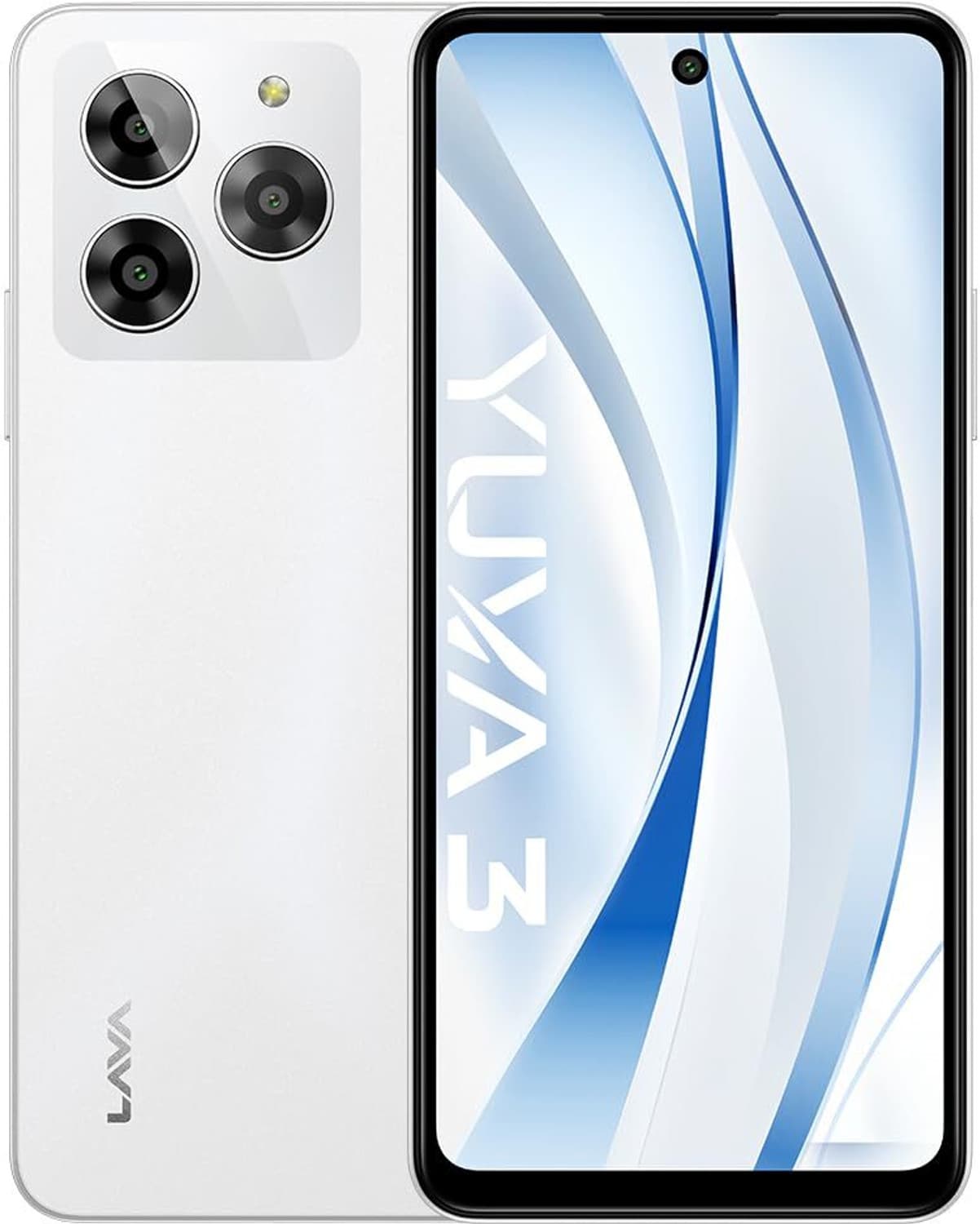LAVA Yuva 3 with Dual Sim|5000 mAh Battery|13MP Rear Camera |Expandable Upto 512 GB (Galaxy White, 64 GB)