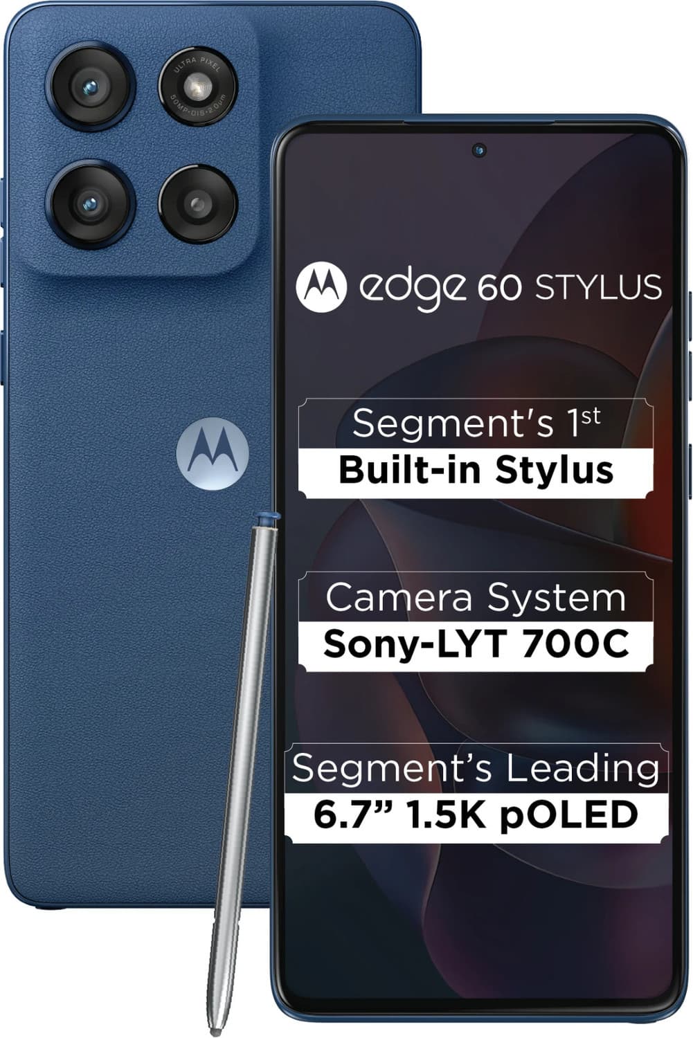 MOTOROLA Edge 60 Stylus (PANTONE Gibraltar Sea, 256 GB)