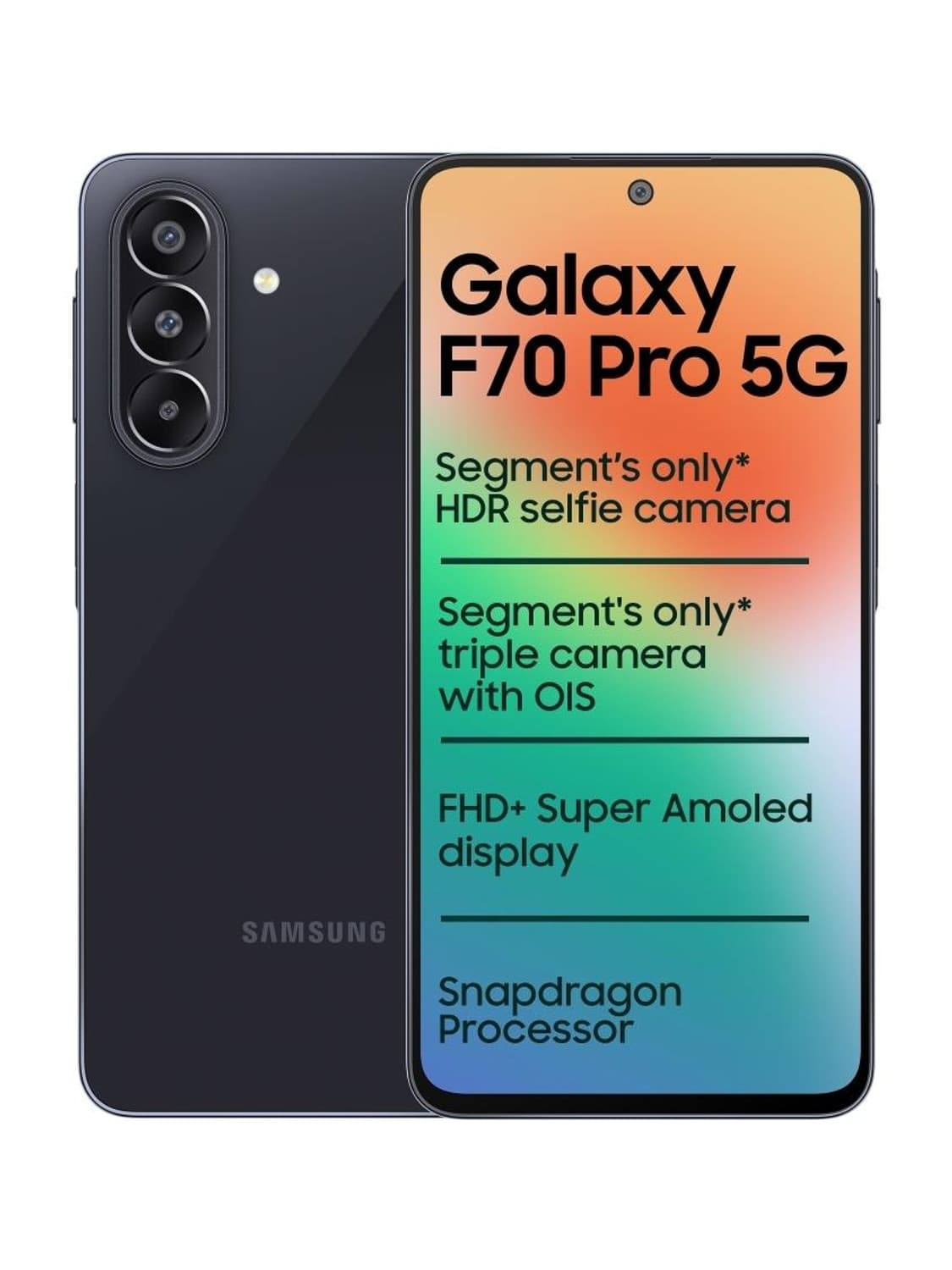 Galaxy F70 Pro 5G (Alpha Black, 128 GB) (6 GB RAM)
