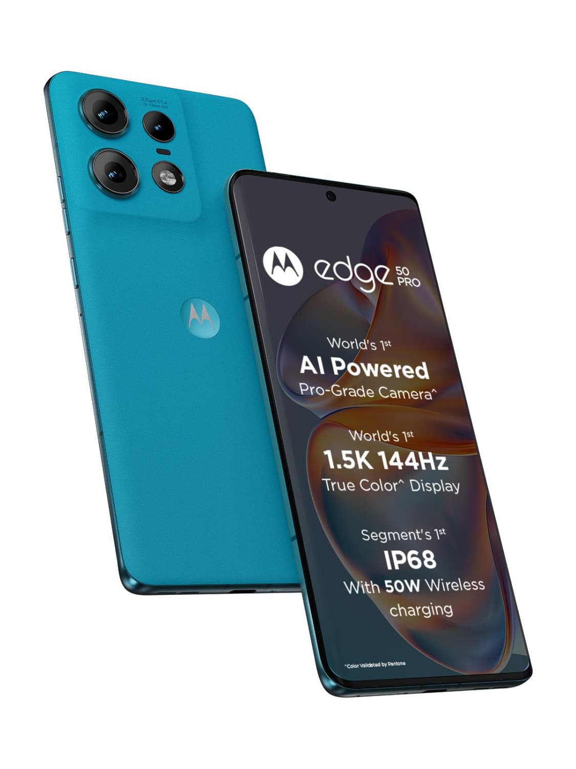 Motorola Edge 50 Pro 5G with 125W Charger (Caneel Bay, 256 GB)