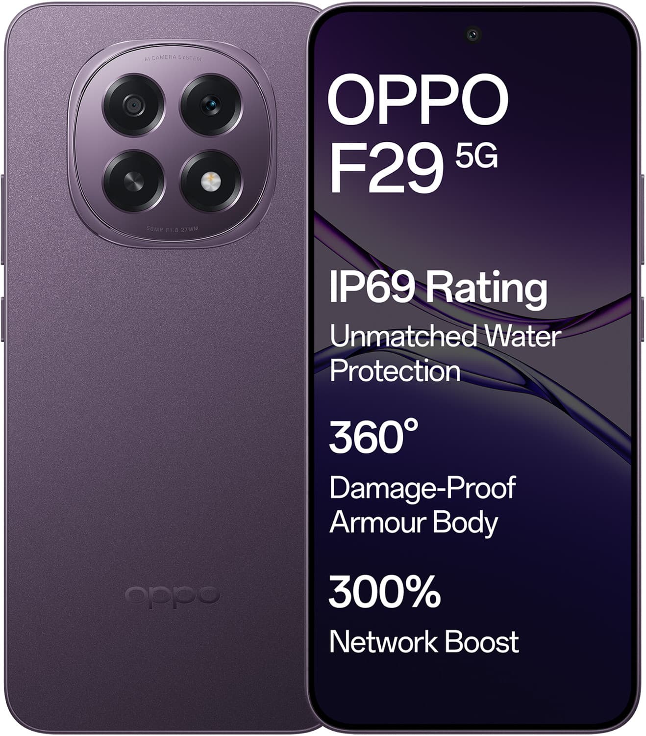 OPPO F29 5G (Solid Purple, 256 GB)