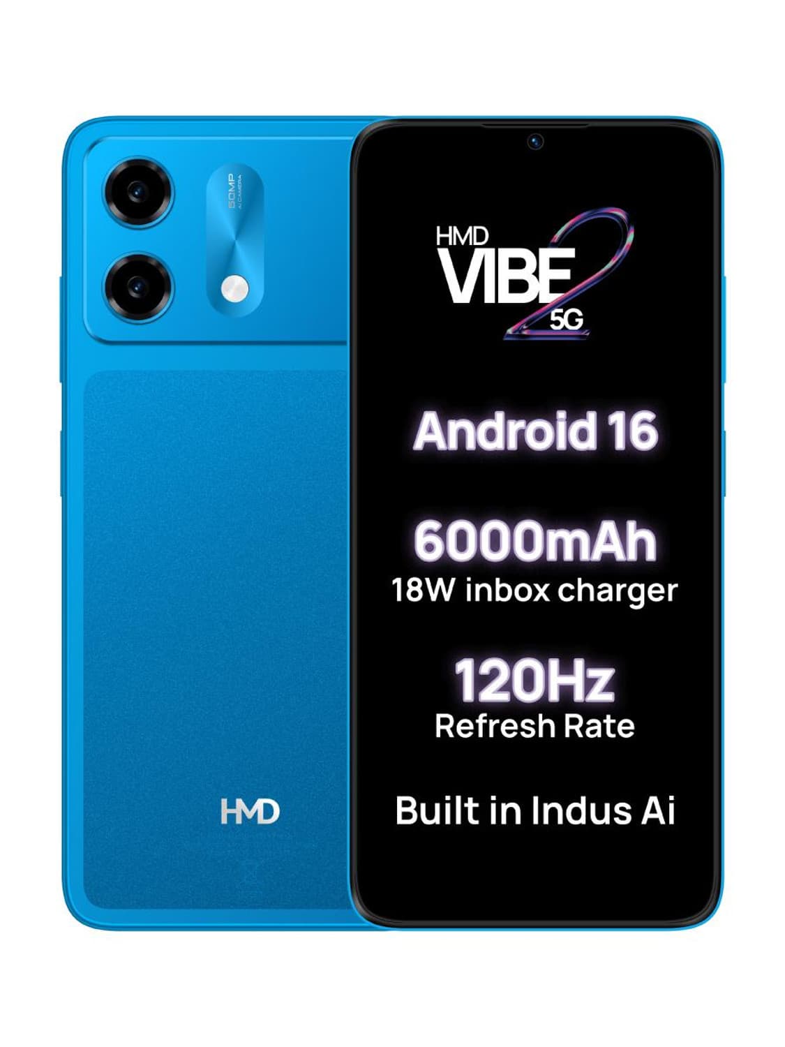 Vibe2 5G (Nordic Blue, 128 GB) (4 GB RAM)