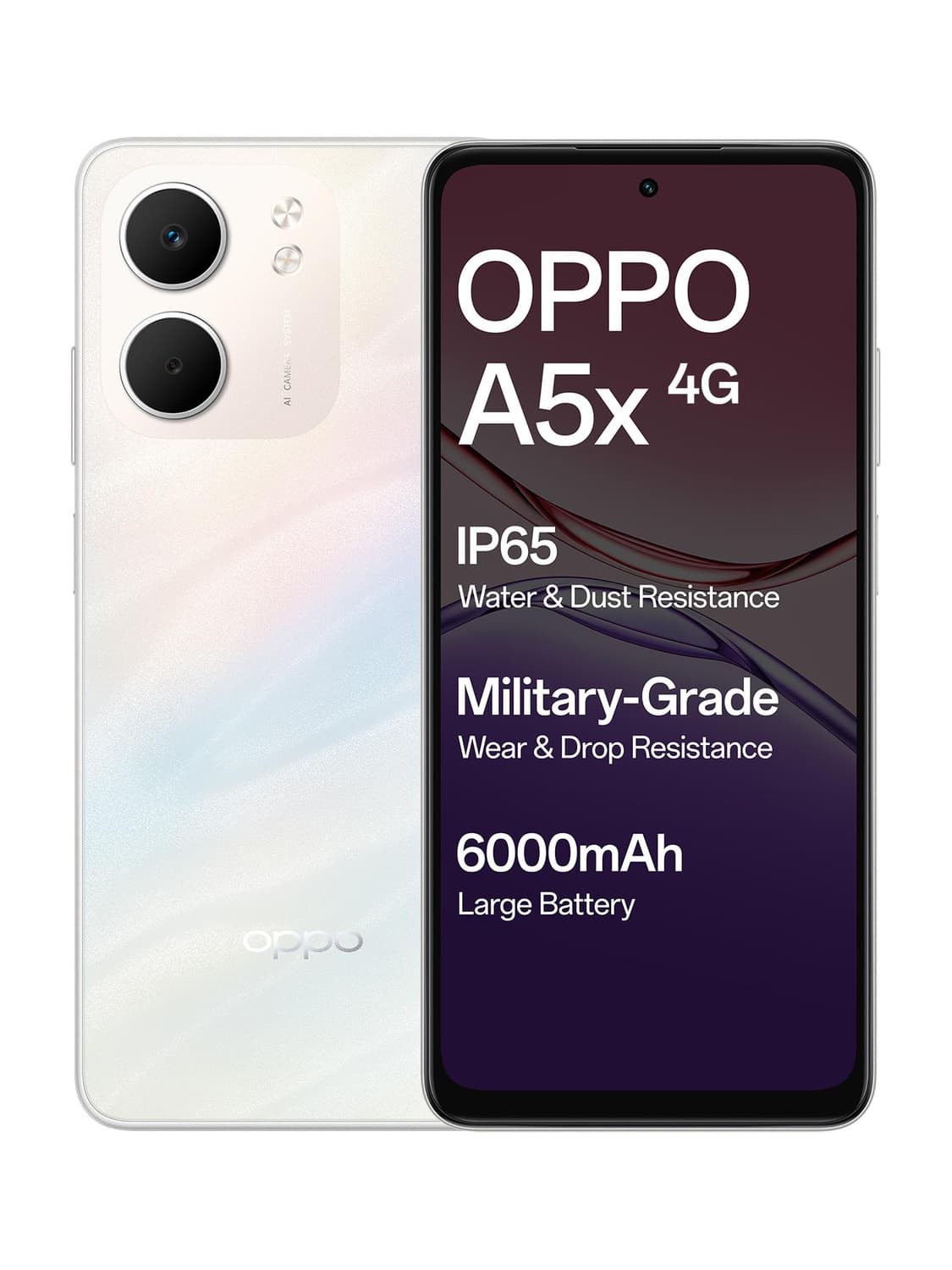 OPPO A5x (Laser White, 128 GB)