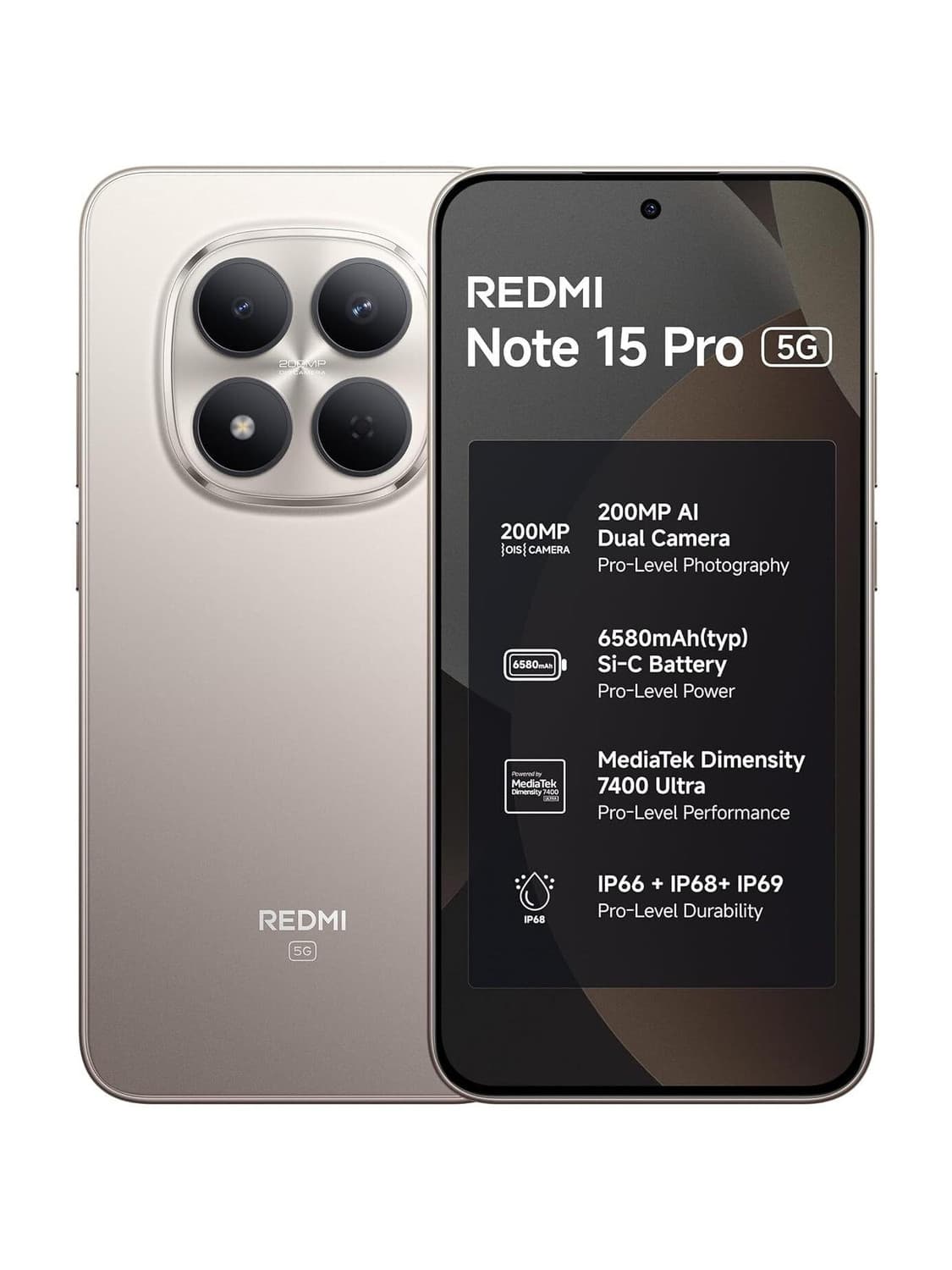 REDMI Note 15 Pro 5G (Silver Ash, 128 GB)
