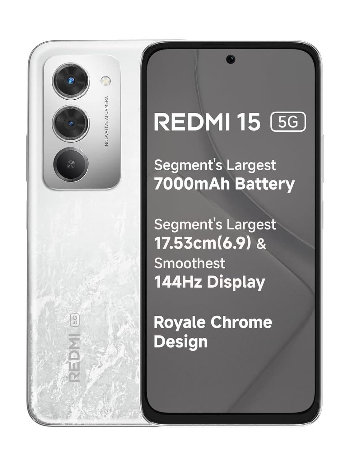REDMI 15 5G (Forest White, 128 GB)